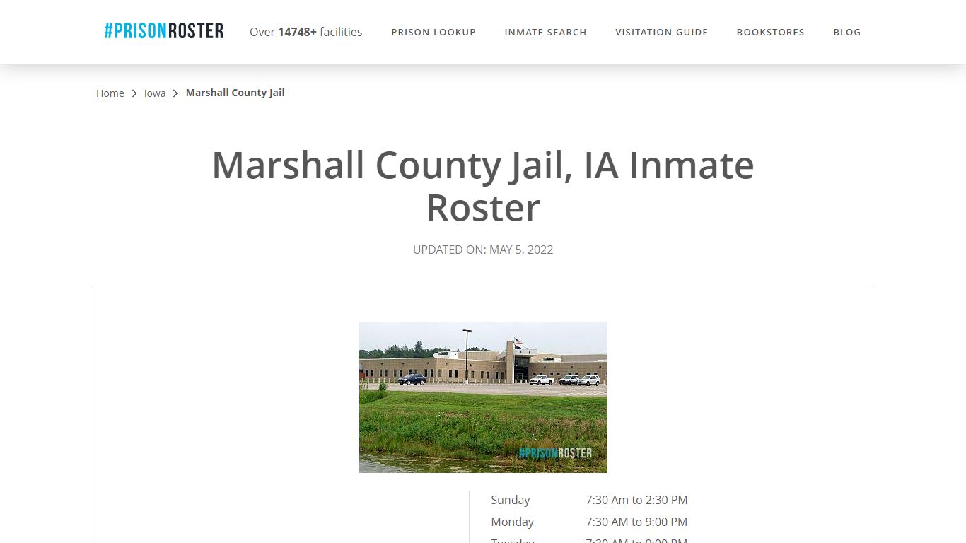 Marshall County Jail, IA Inmate Roster